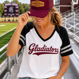 Gladiators Ultra-Soft Velvet-Touch Varsity V-Neck