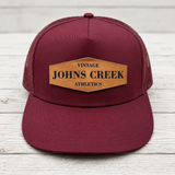 Johns Creek Athletics Leather Patch Snapback Cap