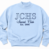 JCHS Social Club 100% Cotton Mock-Neck Pullover