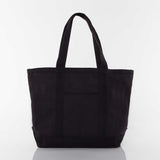 Medium Heavy Canvas Bag Black on Black - Monogrammed With Name or Initials