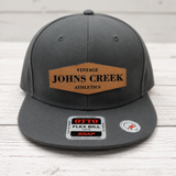 Johns Creek Athletics Leather Patch Snapback Cap