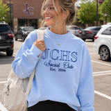 JCHS Social Club 100% Cotton Mock-Neck Pullover