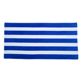 Cabana Stripe Fast Dry Velour Beach Towel