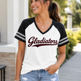 Gladiators Ultra-Soft Velvet-Touch Varsity V-Neck