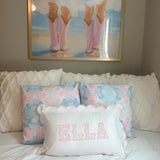 Pink Scalloped Pillowcase Custom Embroidered/Applique