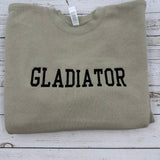 Gladiator Sweatshirt black text