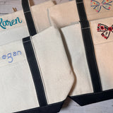 Medium Heavy Canvas Bag Monogrammed With Name or Initials