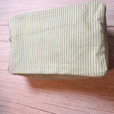 Monogrammed Seersucker Toiletry Bag
