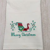 Christmas Personalized Dish or Tea Towels